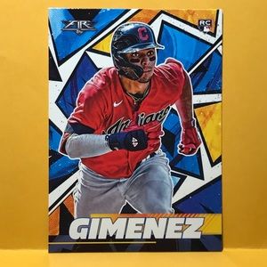 2021 Topps Fire Andres Gimenez #55 Flame Foil RC SP Parallel Rookie Indians